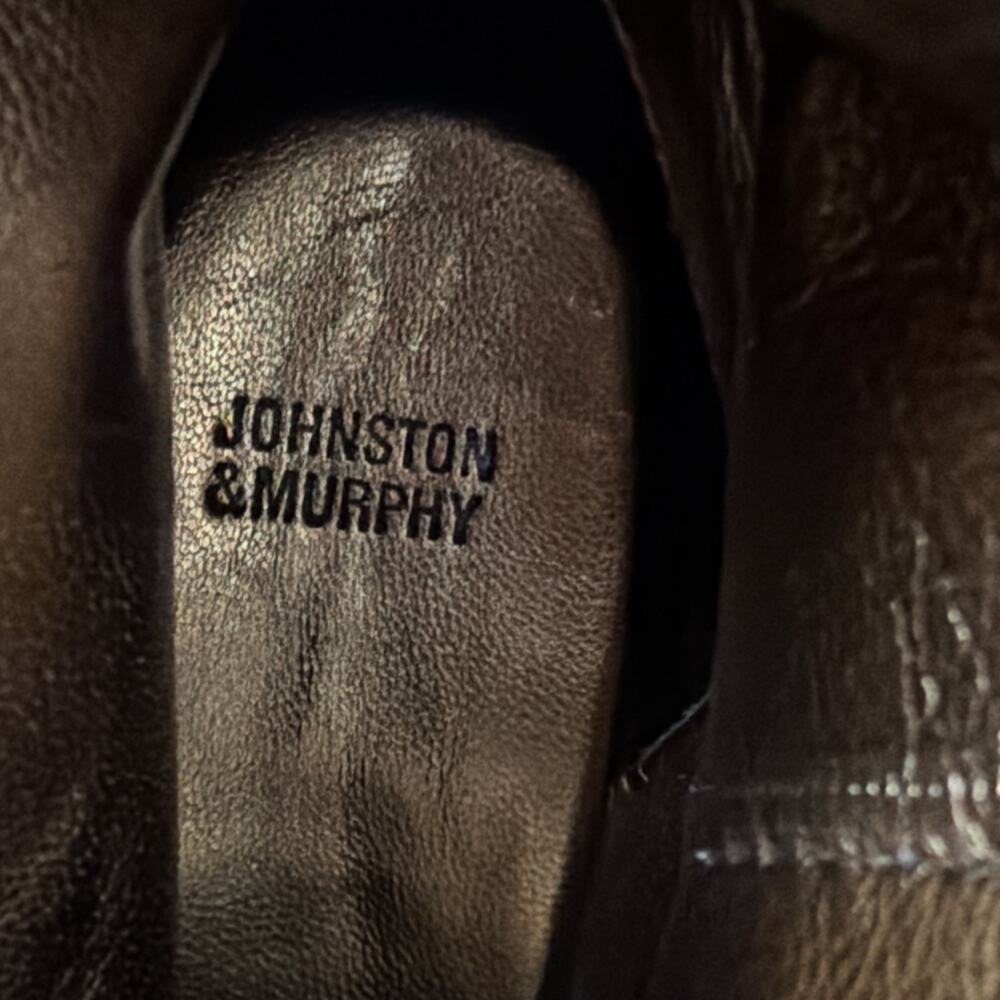 Johnston & Murphy Brown Leather Boots Women's Size 8.5 Ankle Bootie Side Zip - Picture 8 of 8